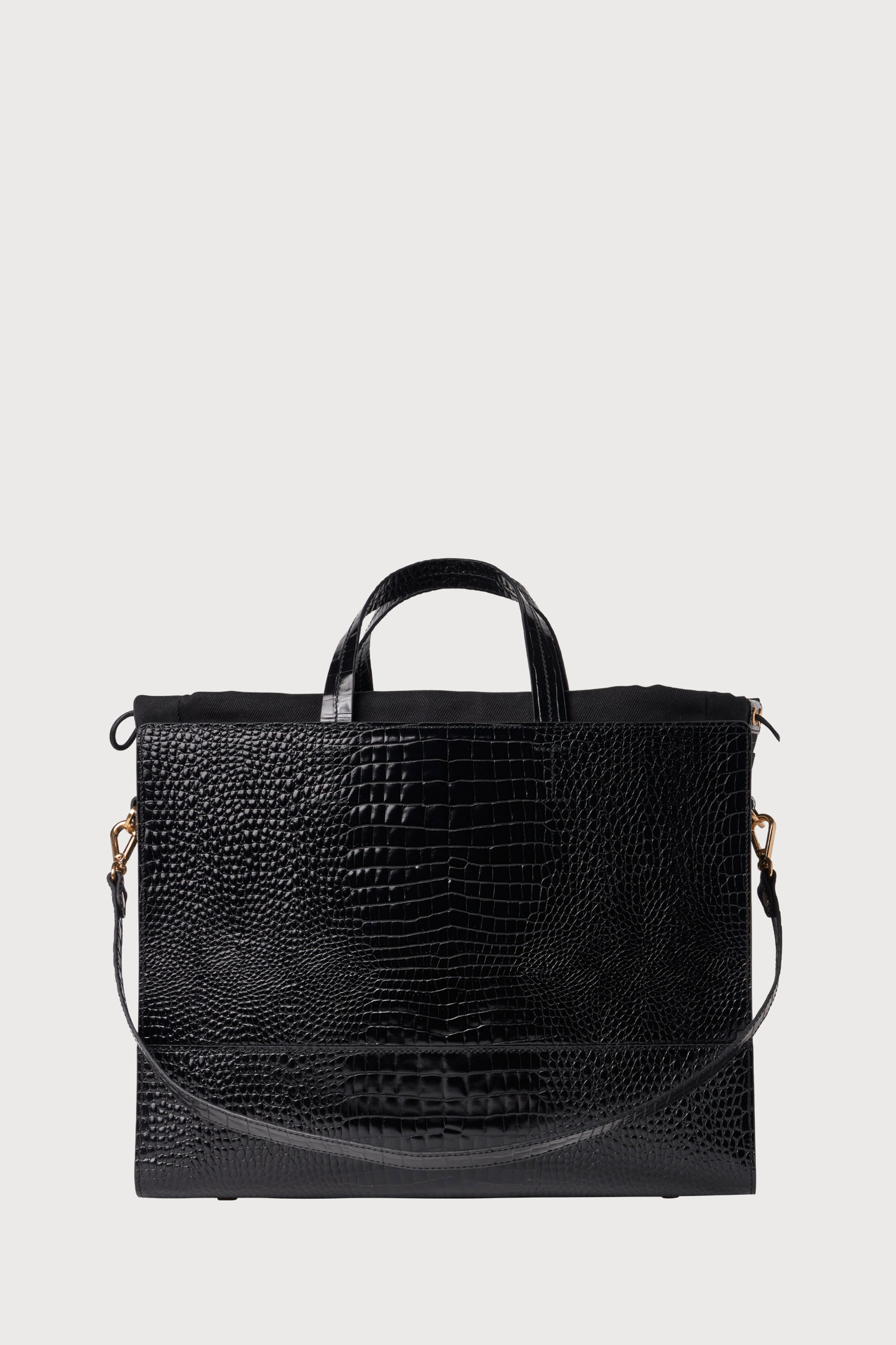 Part.3 Premium two-way bag (croc black)
