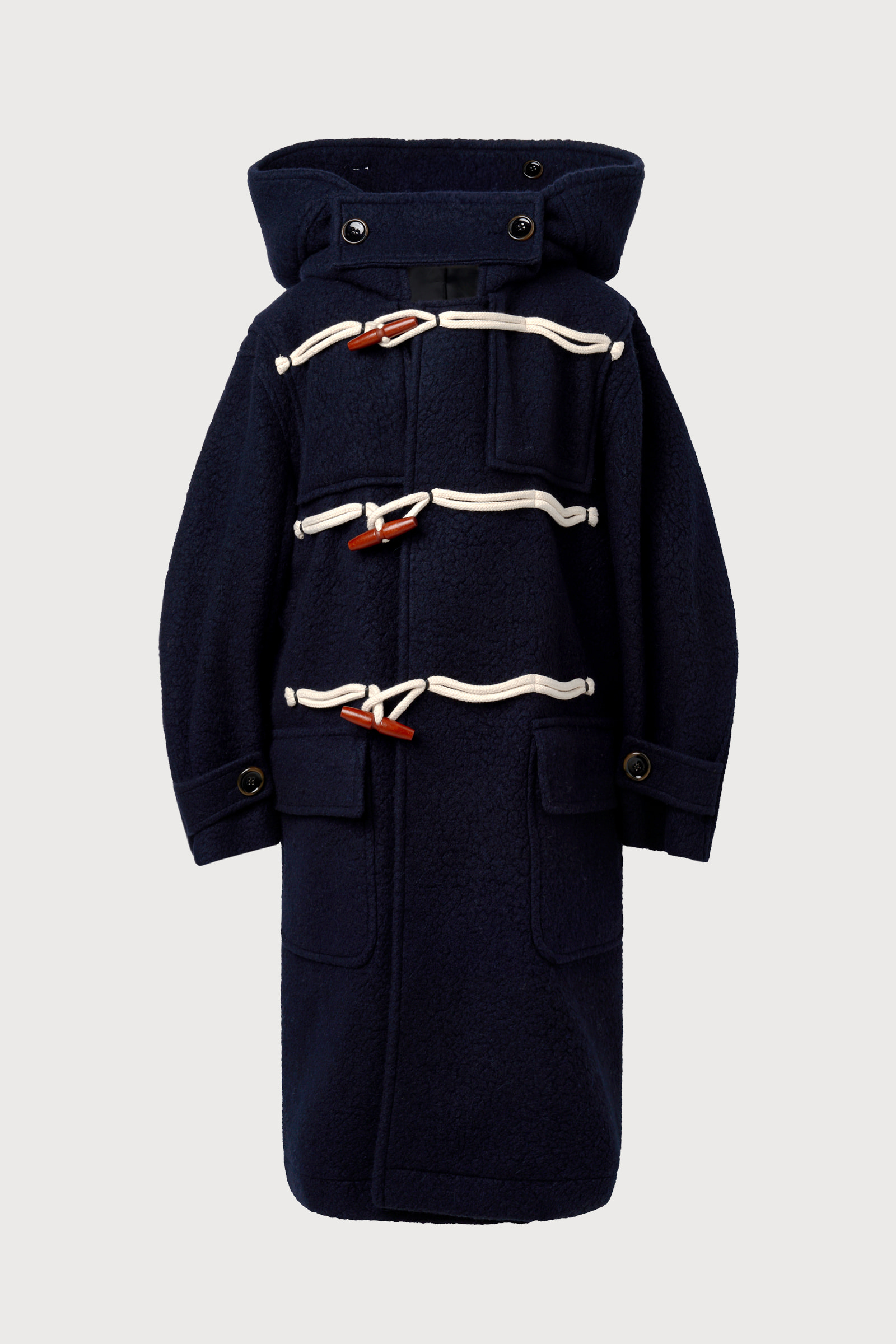 Part.4 Duffle wool coat (navy)