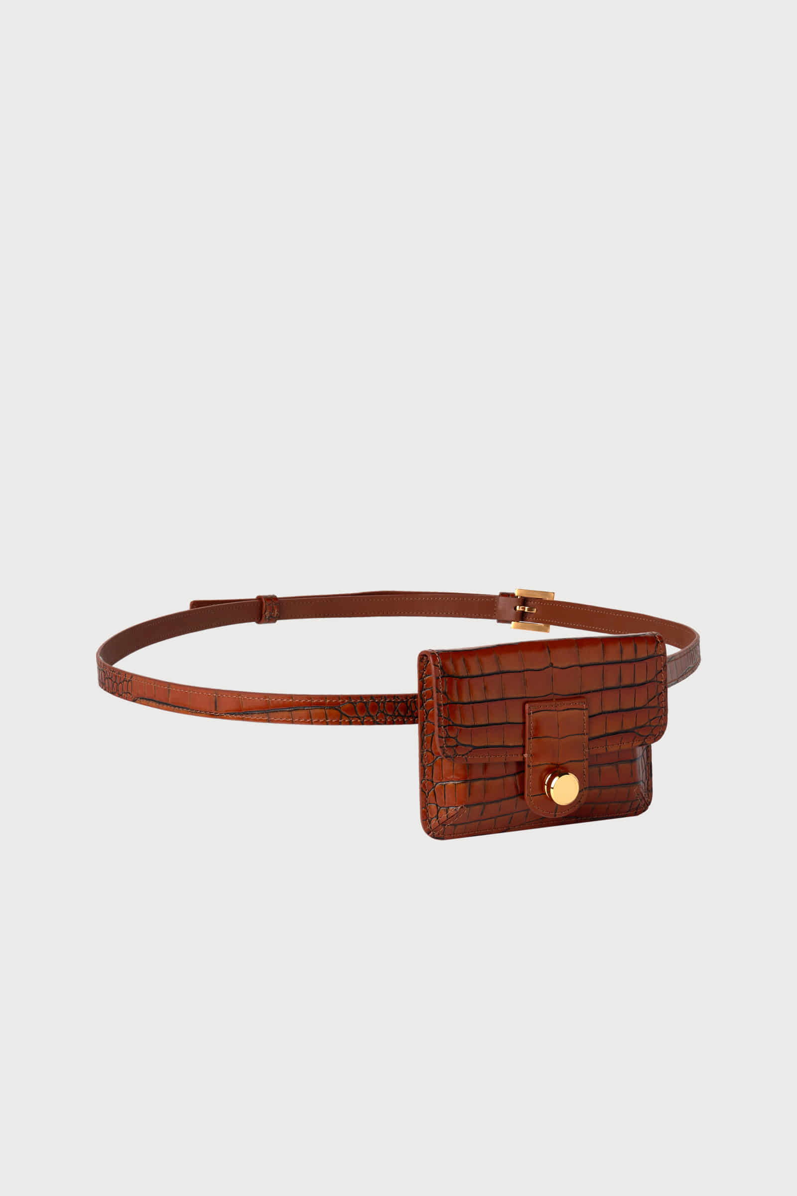Part.4 Mini belt bag (croc brown)