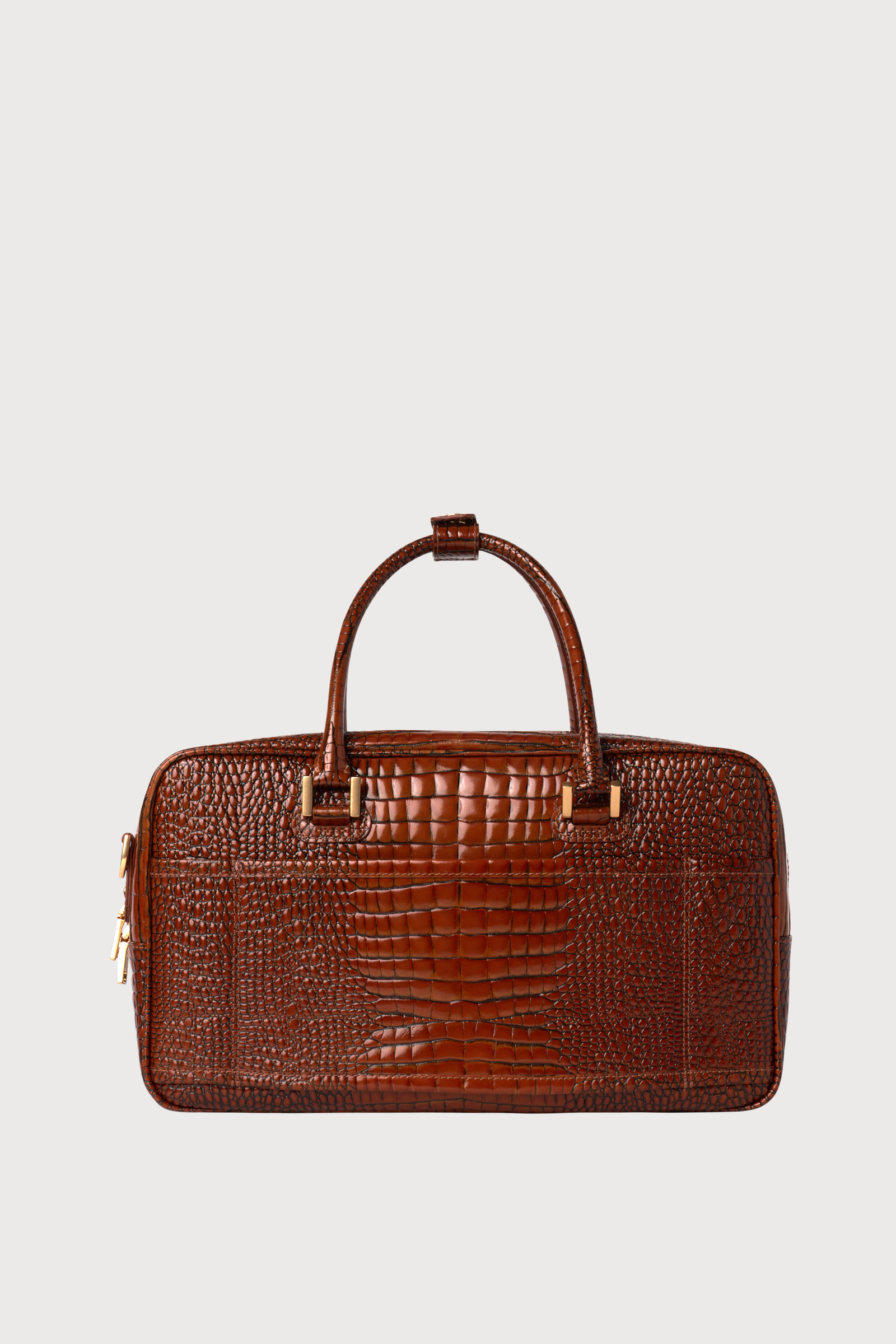 Part.5 Travel bag (croc brown)