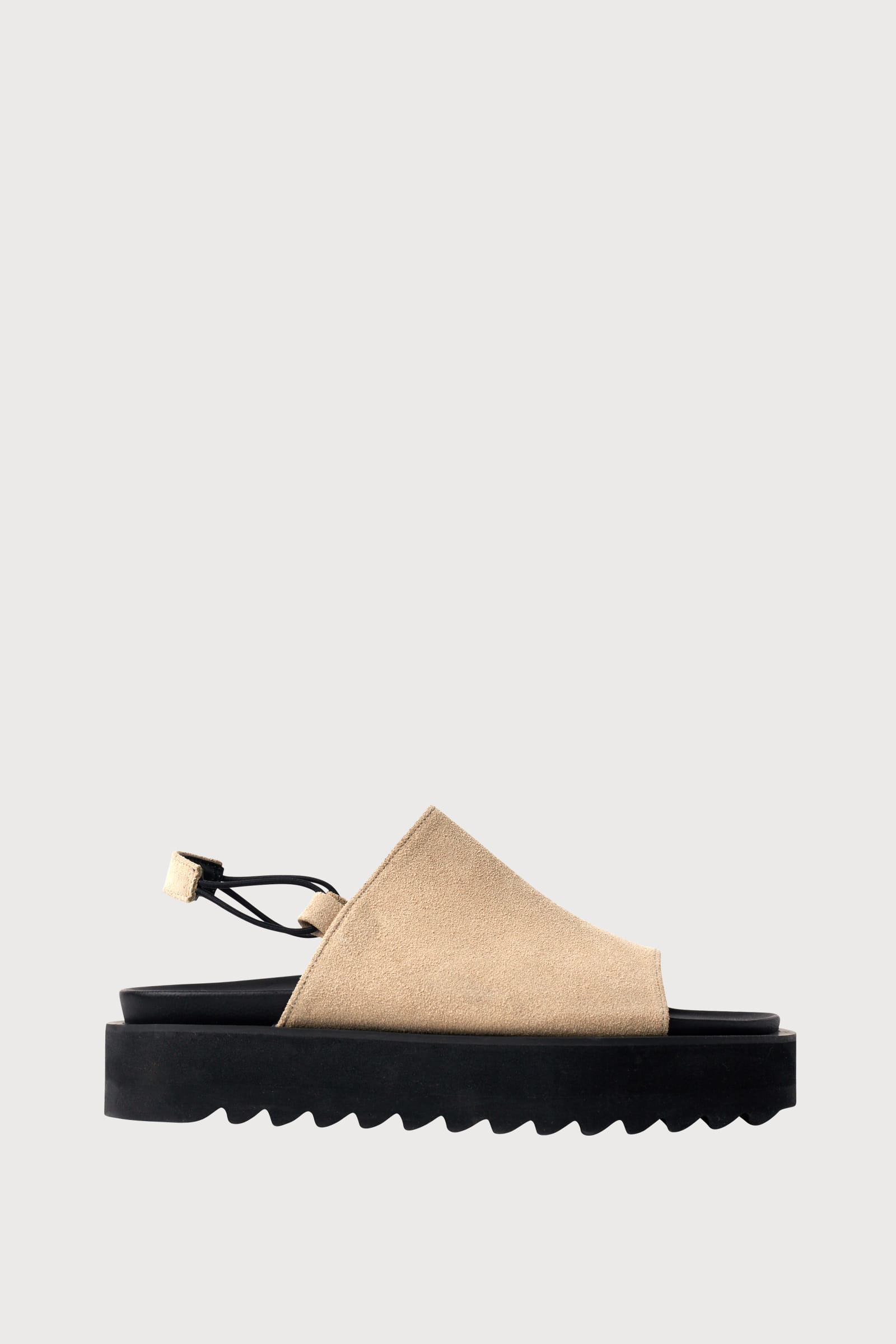 Part.5 Leather platform sandals (beige) [수제화]