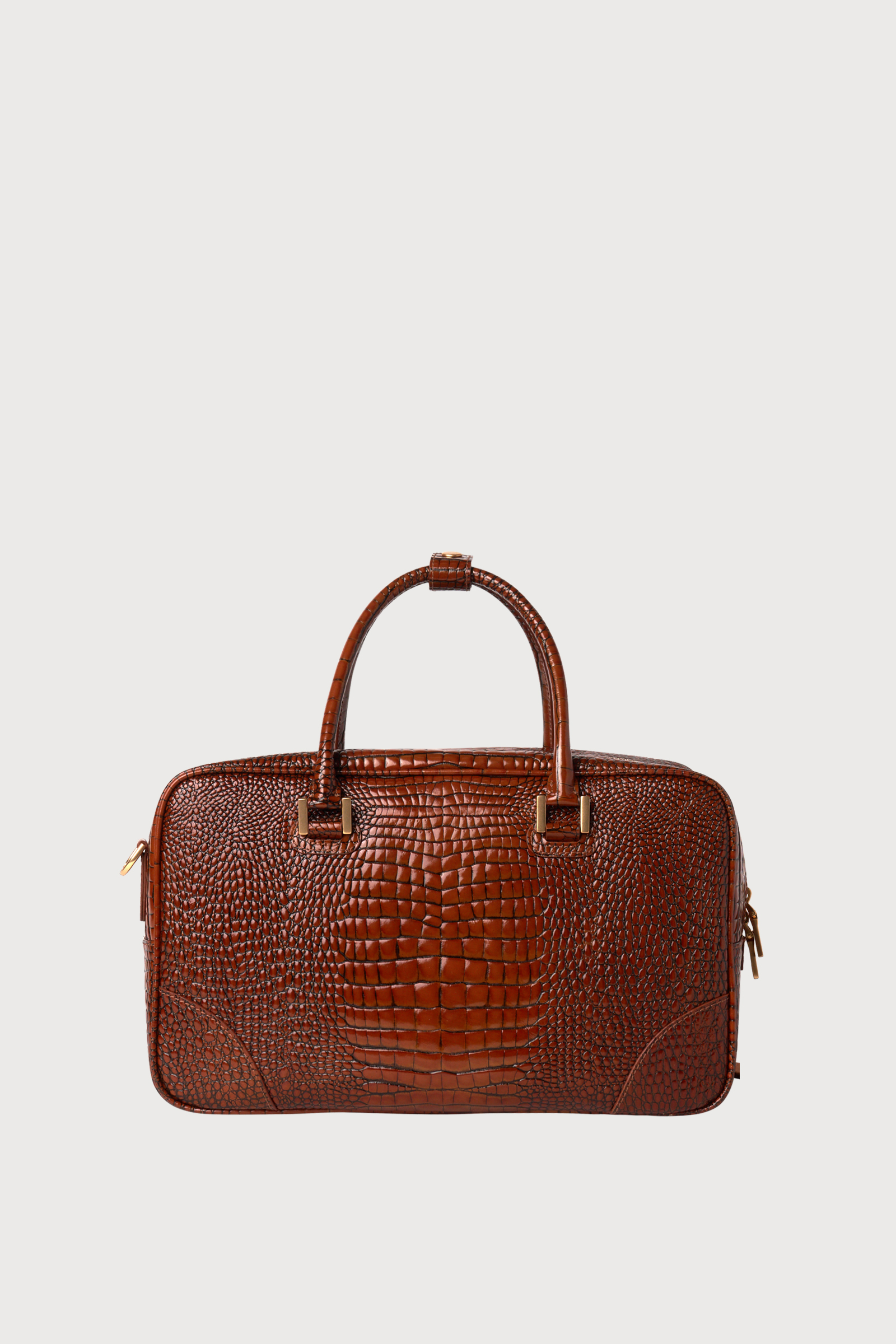 Part.5 Travel bag (croc brown)